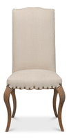 Thorne Side Chair  Beige, by Sarreid, 1'10" length x 1'8" width x 3'7" height thumbnail 2