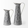 Colette Small Black/White Patterned Vase thumbnail 4
