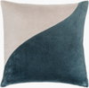 Cotton Velvet Lumbar Pillow Down, Decorative Pillow by Surya, 13" length x 20" width thumbnail
