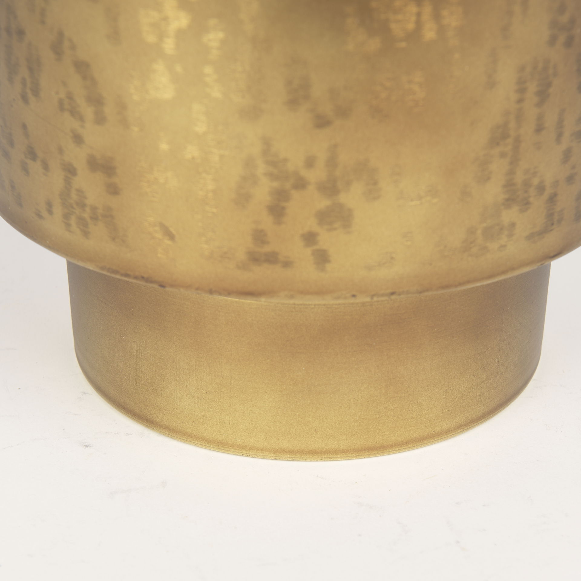 Juno 8.5H Large Gold Iron Vase, by Mercana, 11" length x 8" width x 8.5" height View 9