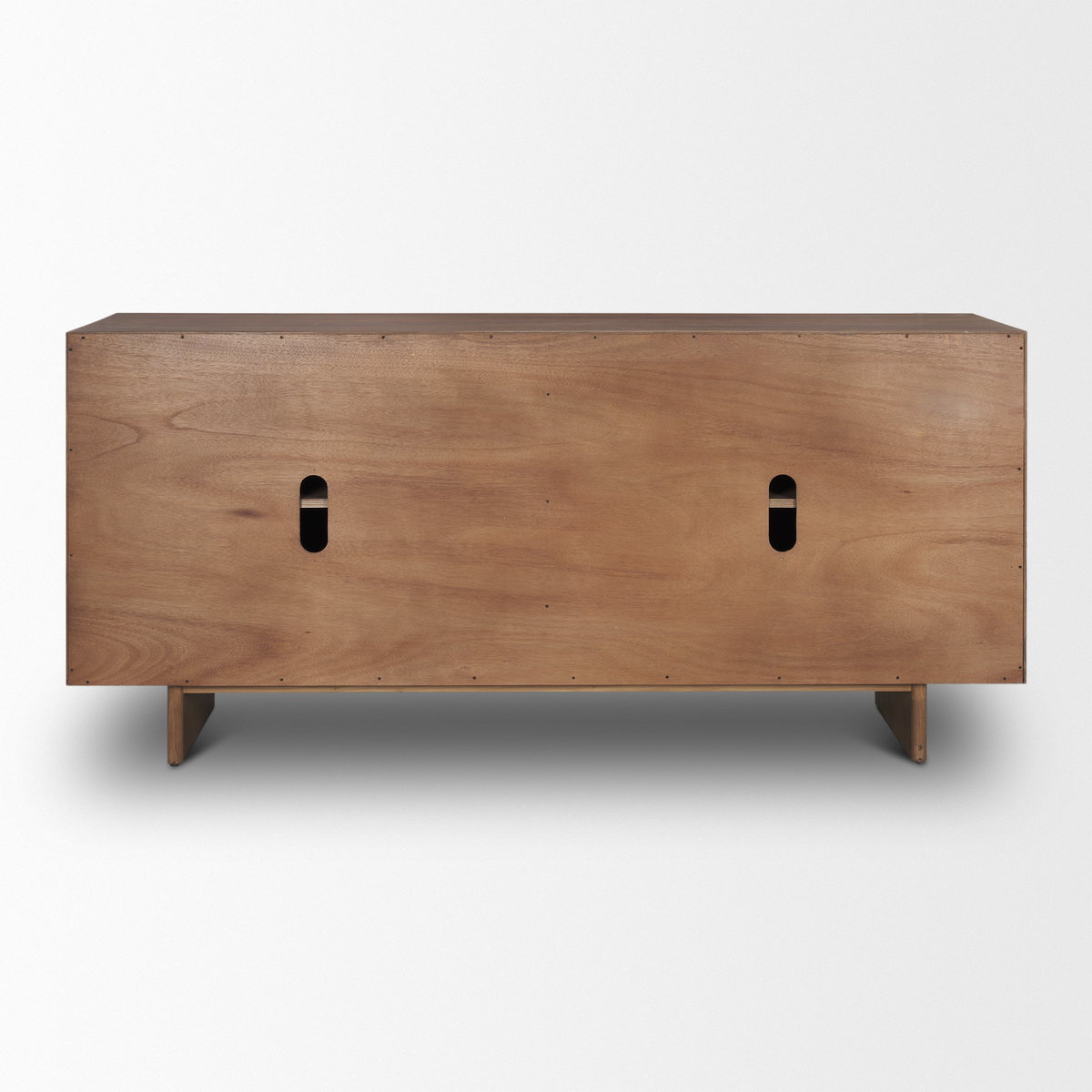 Varenna 4 Door Dark Brown Wood with Rope Handles Sideboard, Sideboards & Buffet by Mercana, 71" length x 17.75" width x 33.75" height View 7