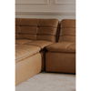 Lino Ottoman Tan Leather, by Moe's Home, 42.5" width x 17.7" height x 43.3" depth thumbnail 7