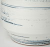 Sonnett Tall White/Blue Ceramic Vase, by Mercana, 9.06" length x 9.06" width x 10.24" height thumbnail 8
