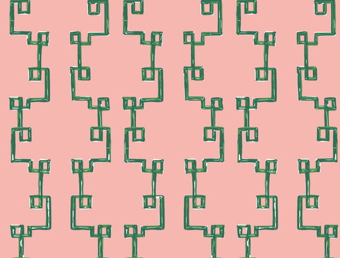 Bamboozled Bahama Pink Peel & Stick Wallpaper