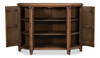 Brooks Demilune  Brown, by Sarreid, 1'8" length x 5'3" width x 3'9" height thumbnail 9