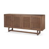 Grier Medium Brown Solid Wood with Cane Sideboard, Sideboards & Buffet by Mercana, 72" length x 18.75" width x 31.5" height thumbnail 1