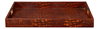 Norton Leather Tray  Croco Leather  Tan, by Sarreid, 1'6" length x 2' width x 2" height thumbnail 2