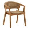 Arrow Outdoor Dining Chair Natural, by Dovetail, 23.81" width x 30" height x 23.42" depth thumbnail 1