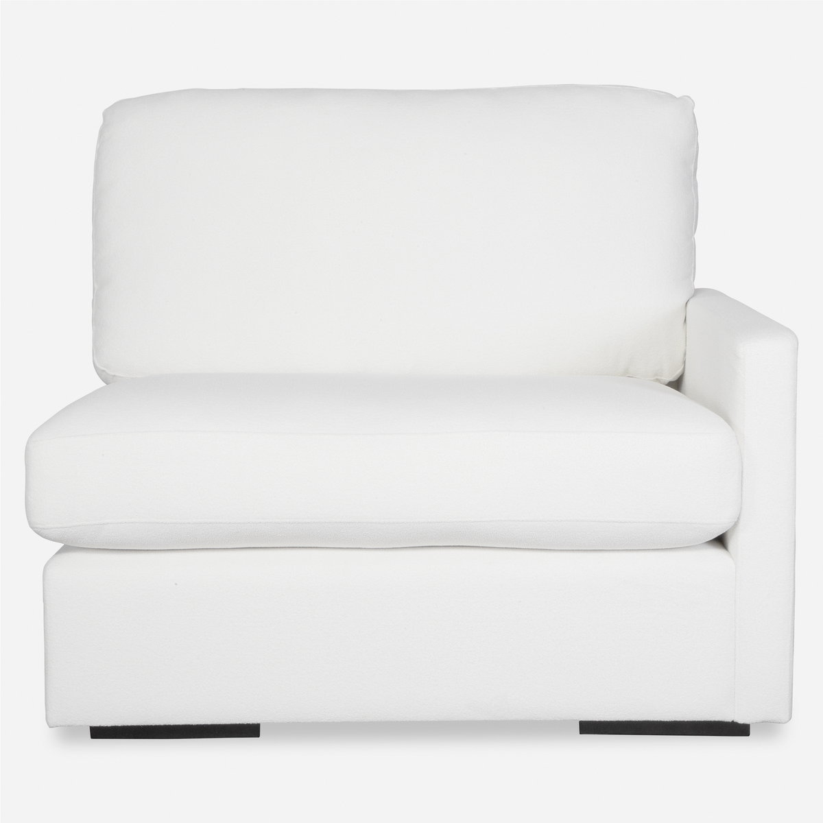 Refuge Arctic White Right Arm Facing Sofa, Furniture by Uttermost, 43.25" width x 30" height x 37.5" depth View 1