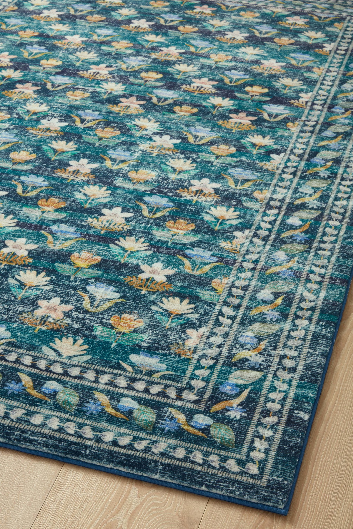 Rifle Paper Co. x Loloi Courtyard Rug, 2'6" length x 7'6" width View 9