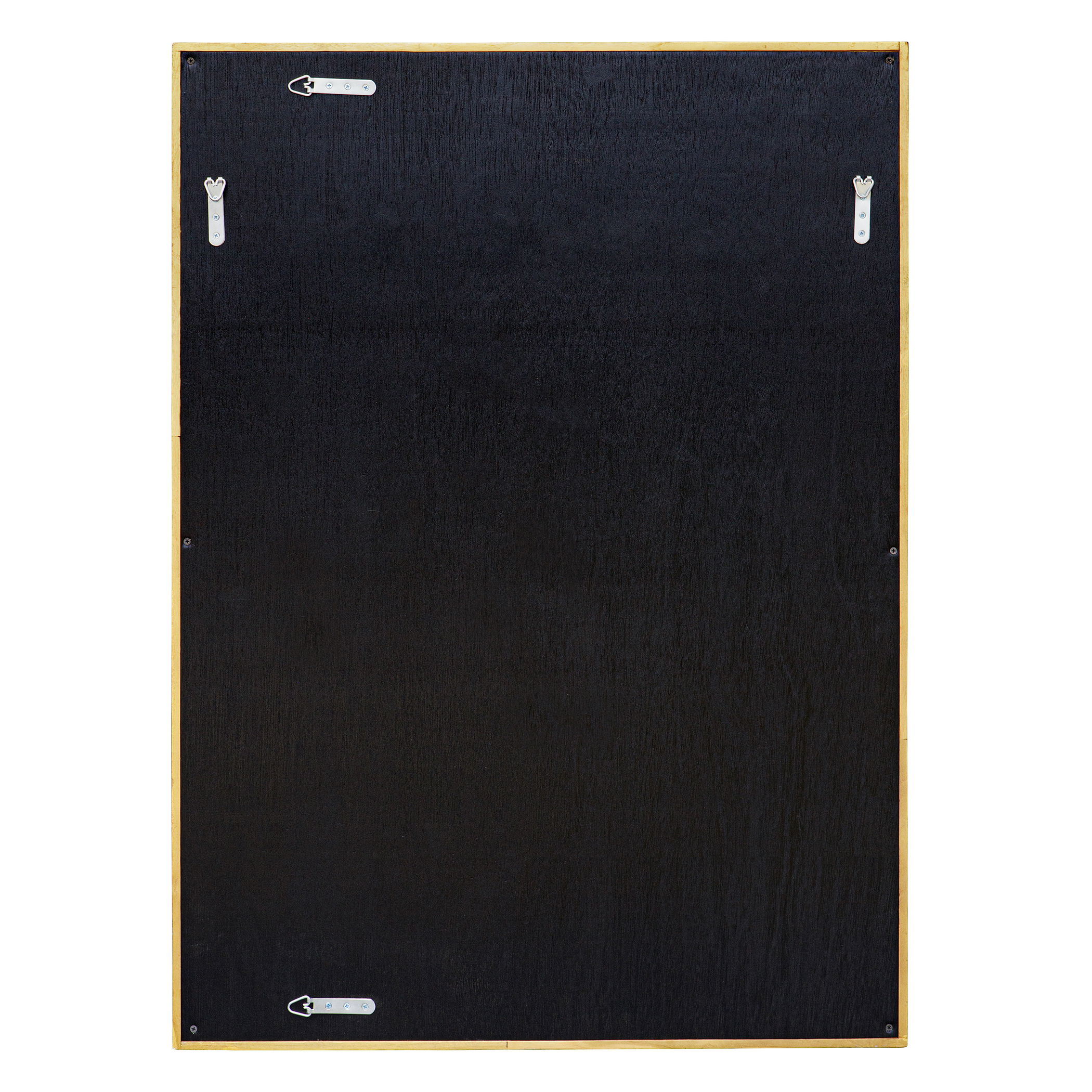 Overlap Teak Wood Mirror large image 