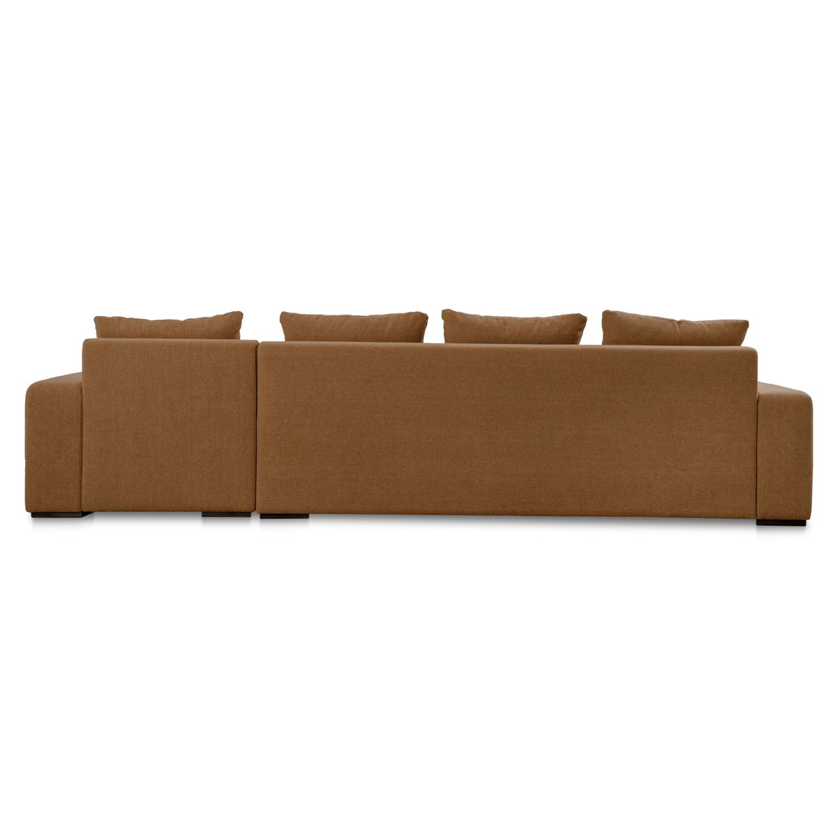 Thomas Right Sectional Rust, Sectional Sofa by Moe's Home, 125" width x 36" height x 41" depth View 5