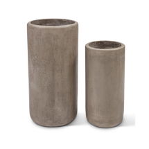 Online Designer Combined Living/Dining Mixx Neo 2 Piece Concrete Pot Planter Set