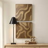 Golden Terrain Wooden Wall Decor Set/2, Sculptural Wall Art by Uttermost, 19.87" width x 19.87" height x 1.62" depth thumbnail 2