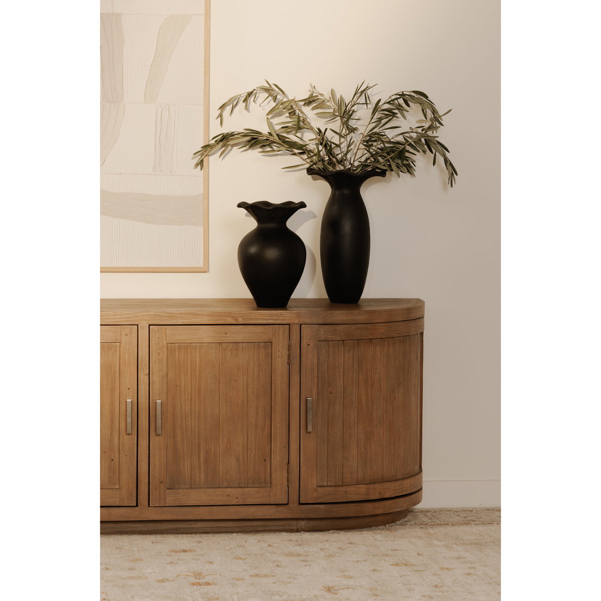 Nicola Media Cabinet Natural, Media Console by Moe's Home, 70.9" width x 26" height x 17.7" depth View 11