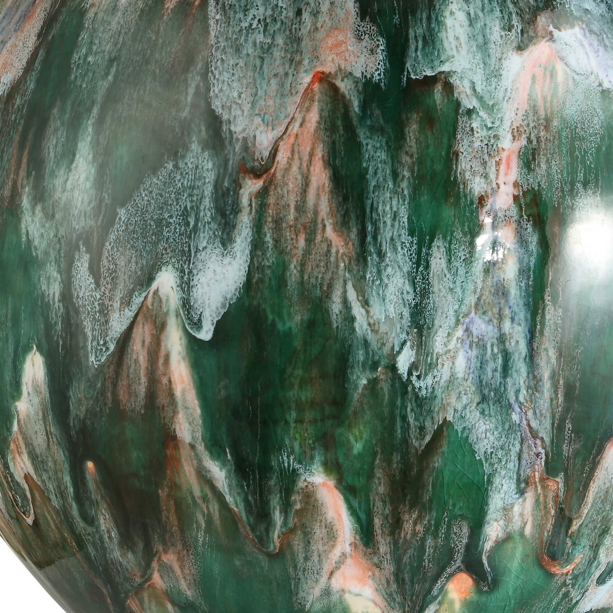 Mihaela Drip Glaze Table Lamp, by Uttermost, 17" width x 27" height x 17" depth View 6
