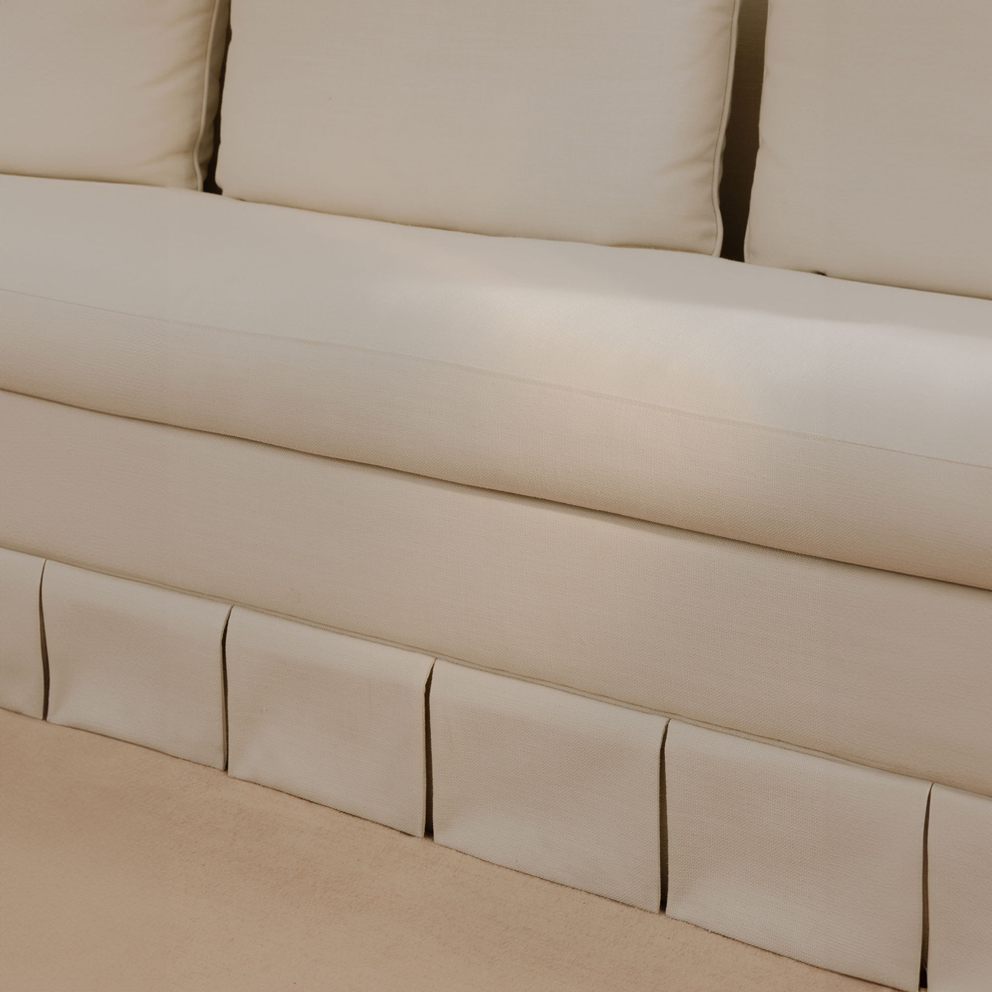 Pellicano Sofa Cream, Sofas & Sectional by Moe's Home, 98" width x 34.35" height x 36.5" depth View 10