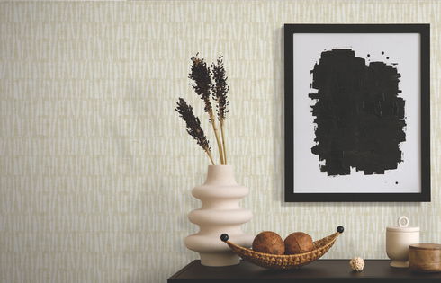 Thatched Taupe Wallpaper
