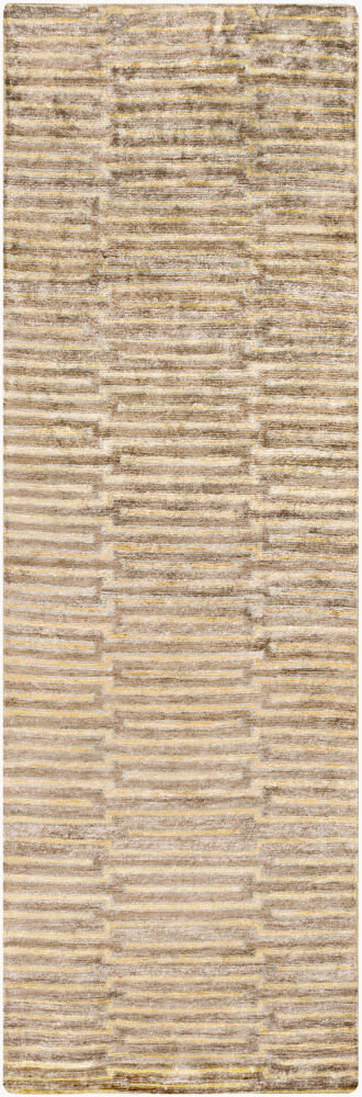 Platinum Handmade Rug, by Surya, 8' length x 2'6" width