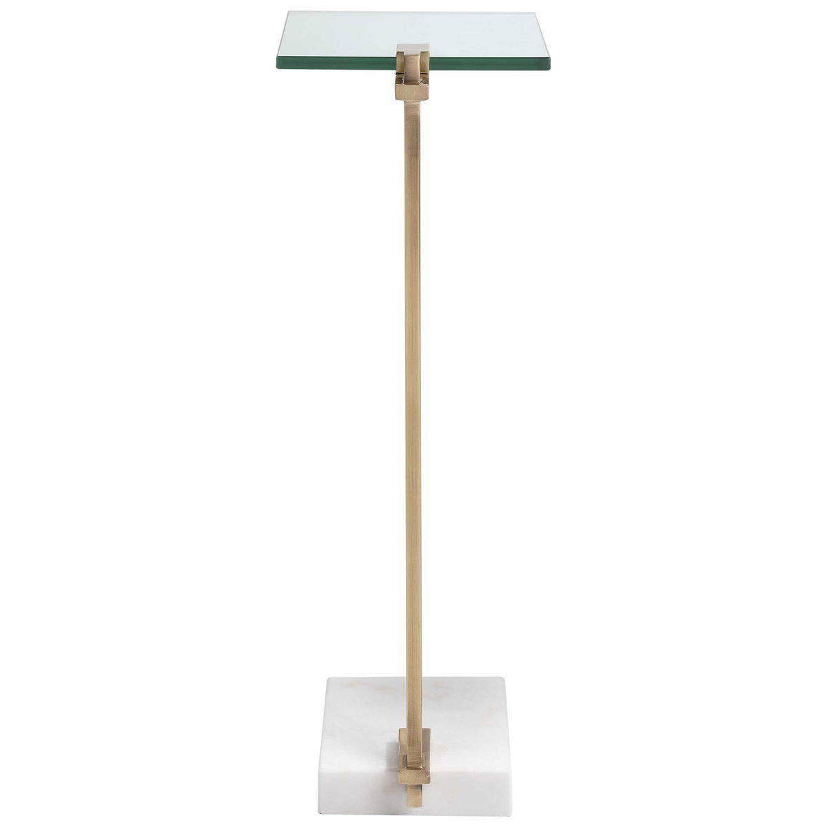 Butler Brass Accent Table, Side & End Table by Uttermost, 11" width x 23.5" height x 8" depth View 8