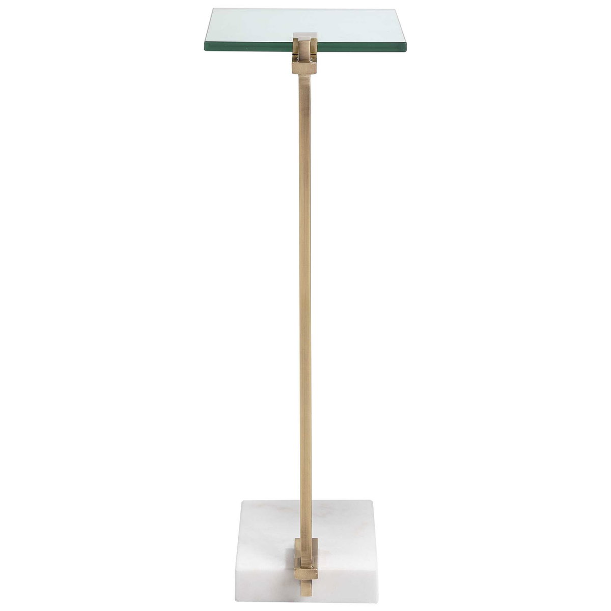 Butler Brass Accent Table, Side & End Table by Uttermost, 11" width x 23.5" height x 8" depth View 8