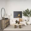 Perrin Large Brushed Gold Metal Decorative Vase, by Mercana, 9.5" length x 9.5" width x 13.25" height thumbnail 5