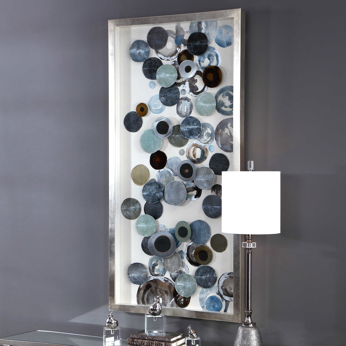 Kella Modern Shadow Box, by Uttermost, 4'10.5" width x 2'4.5" height x 2.2" depth View 5