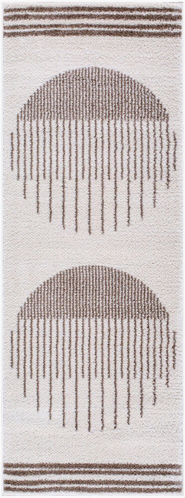 Fossay Shag Machine Woven Rug, by Surya, 7'2.61" length x 2'7.5" width