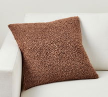 Online Designer Living Room Boucle Pillow, 20", Rosewod