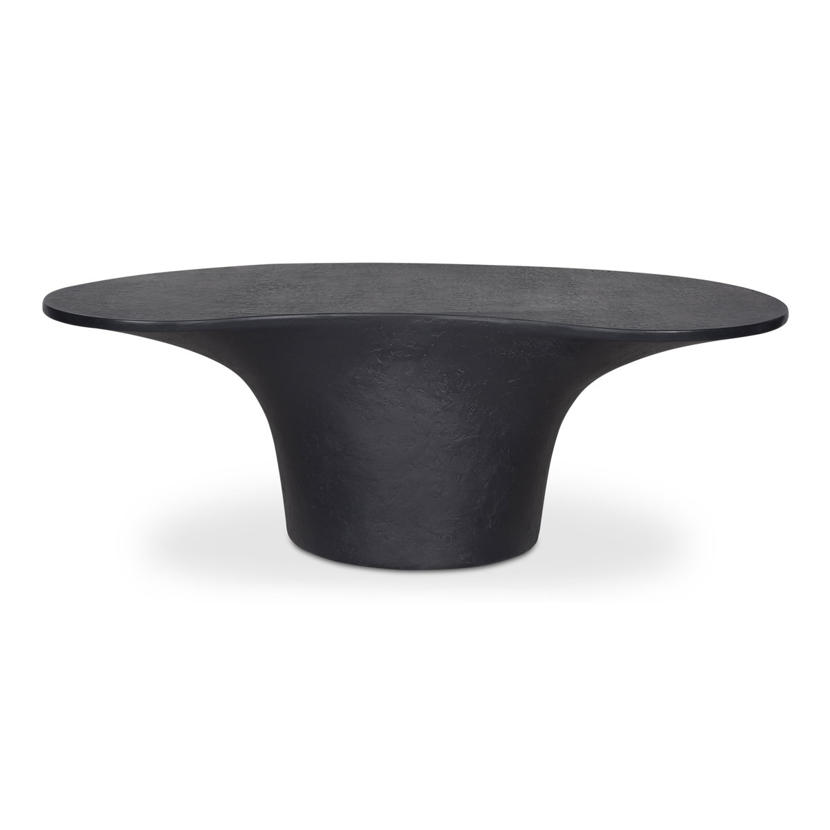 Yumi Outdoor Coffee Table Black, by Moe's Home, 47" width x 15.5" height x 23.6" depth View 1