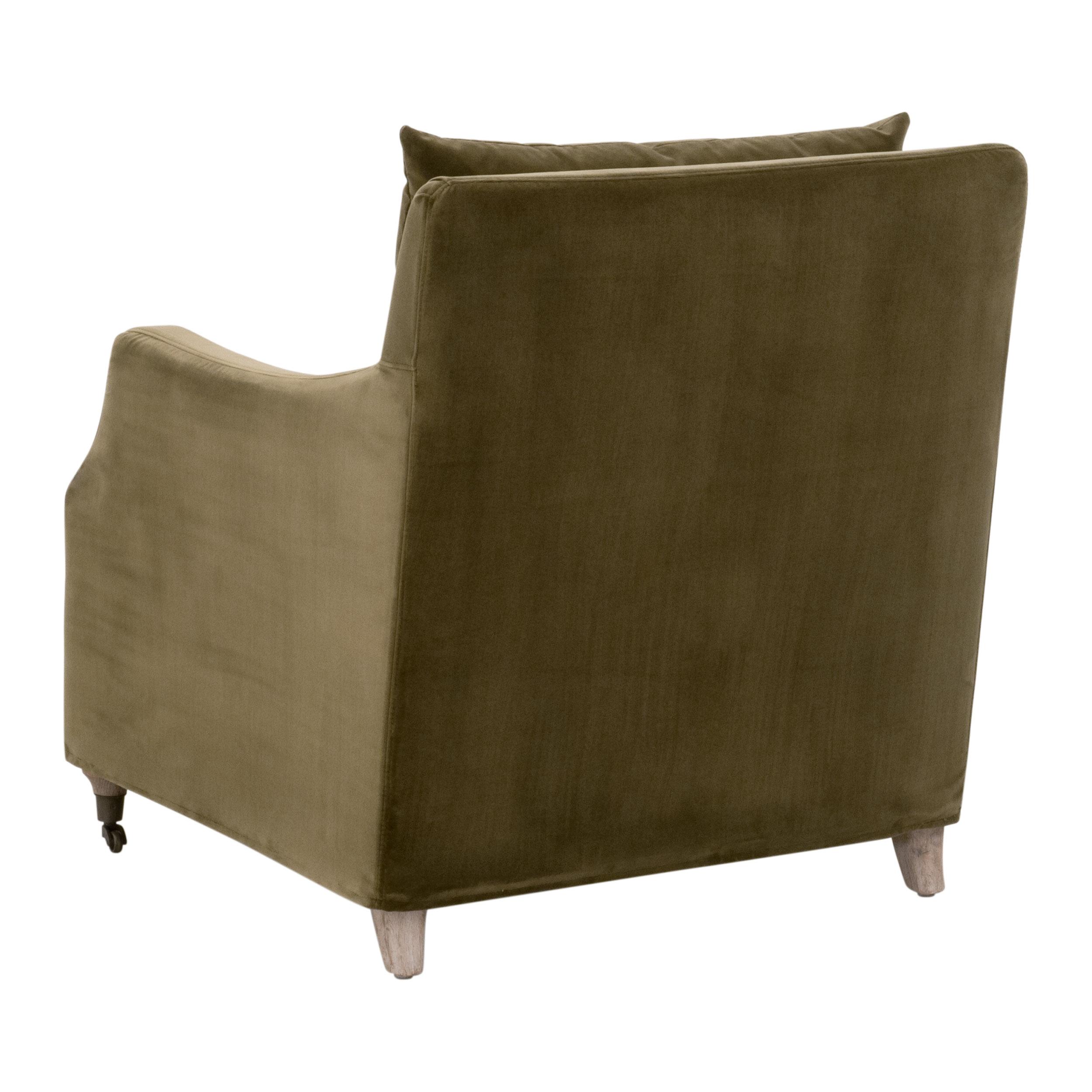 Jade Slipcover Club Chair, Accent Chair by Essentials for Living, 29.5" width x 33" height x 34.25" depth View 4