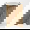 Bianca Wood and Marble Accent Table thumbnail 3