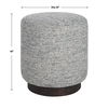 Avila Tweed Round Ottoman, Furniture by Uttermost, 16" width x 18" height x 16" depth thumbnail 3