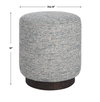 Avila Tweed Round Ottoman, by Uttermost, 16" width x 18" height x 16" depth thumbnail 3