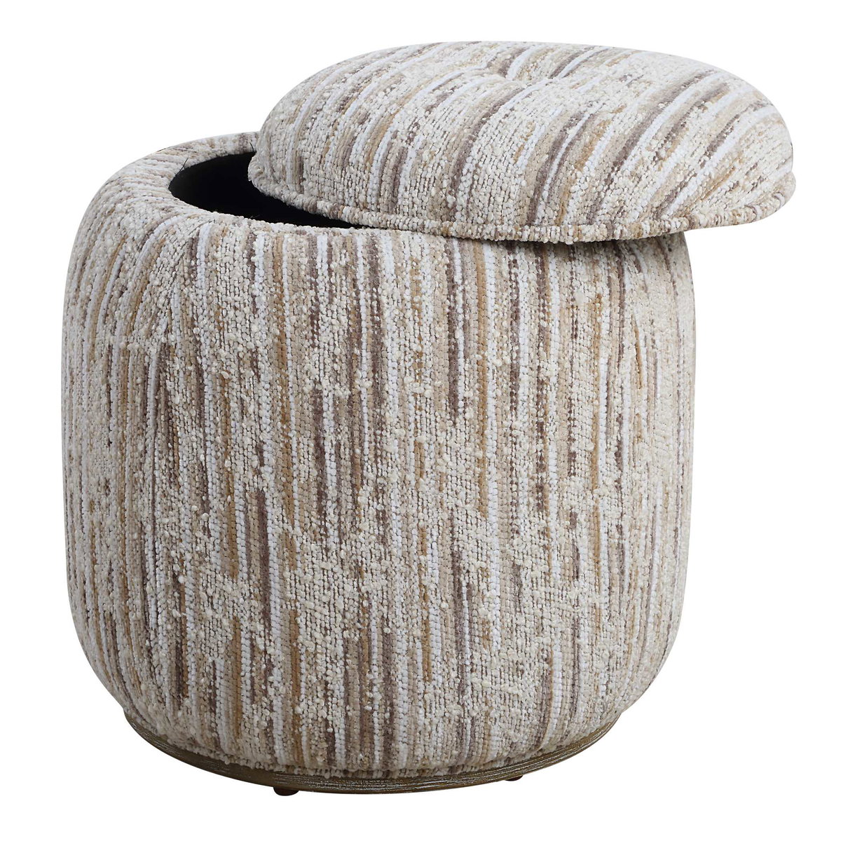 Dialogue Tan Ottoman, by Uttermost, 18" width x 18" height x 18" depth View 5