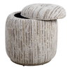 Dialogue Tan Ottoman, by Uttermost, 18" width x 18" height x 18" depth thumbnail 5