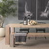 Alize Solid Wood Circular Chain Link Decorative Object, by Mercana, 14" length x 11" width x 8" height thumbnail 2