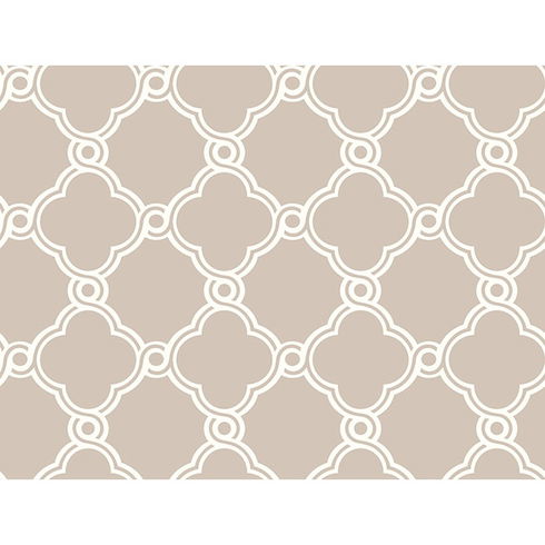 Open Trellis Taupe Wallpaper