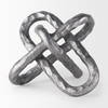 Wilhelm I (Small) 7L x 7W Silver Metal Link Decor Object, Decorative Object by Mercana, 6.69" length x 6.69" width x 6.69" height thumbnail 5
