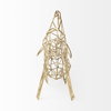 Frankie II 13L x 6W Gold Wire Framed Dog Shaped Decor, Decorative Object by Mercana, 13.39" length x 5.91" width x 12.2" height thumbnail 4