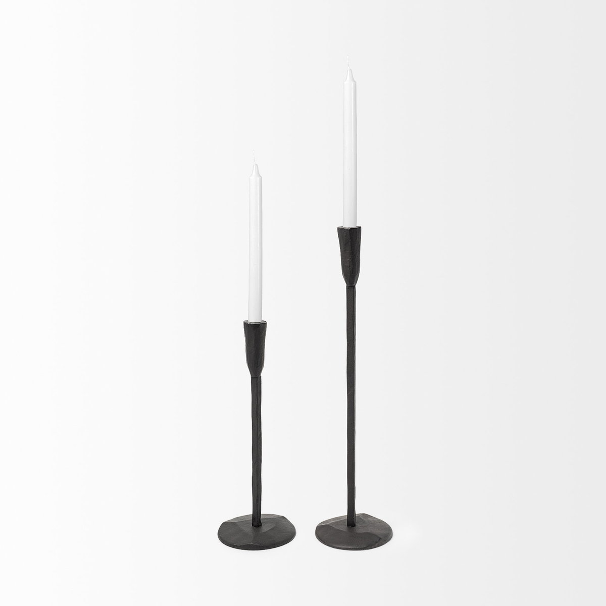 Levit (Small) Black Table Candle Holder, Candles & Candle Holder by Mercana, 5" length x 5" width x 14" height View 5