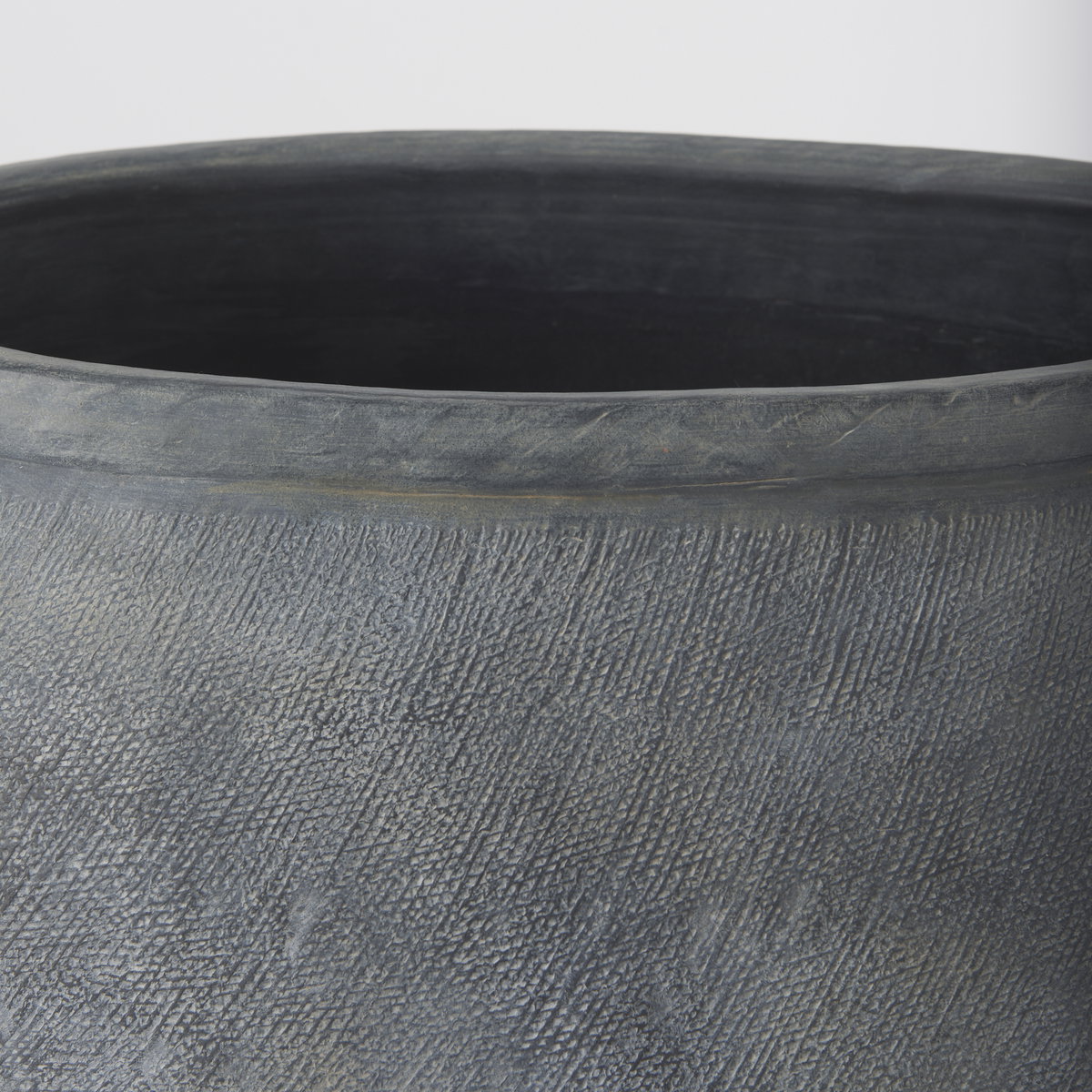 Zuma  Dark Gray Ceramic Floor Vase, by Mercana, 27.17" length x 20.47" width x 31.89" height View 8