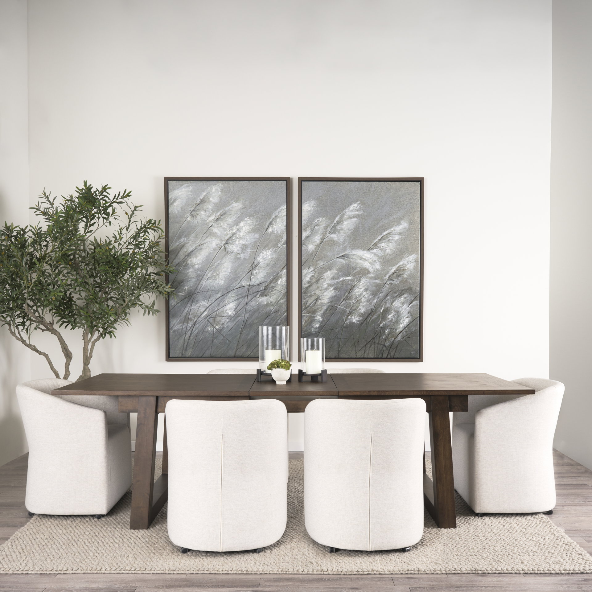 Sondra Oatmeal Performance Fabric Upholstered Club Dining Chair, by Mercana, 25.5" length x 23.75" width x 31.5" height View 3