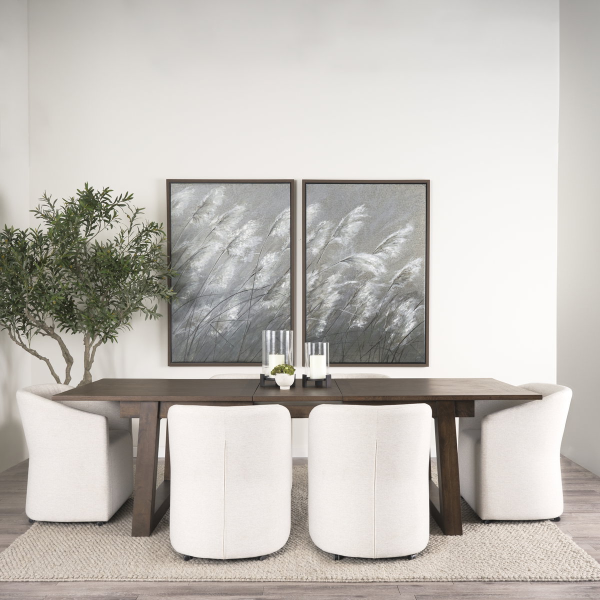 Sondra Oatmeal Performance Fabric Upholstered Club Dining Chair, by Mercana, 25.5" length x 23.75" width x 31.5" height View 3