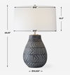 Natchez Charcoal Table Lamp thumbnail 2