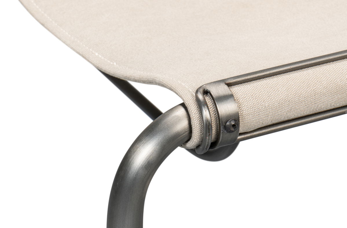 Patton Canvas Field Chair, by Sarreid, 2' length x 1'8" width x 2'10" height View 6