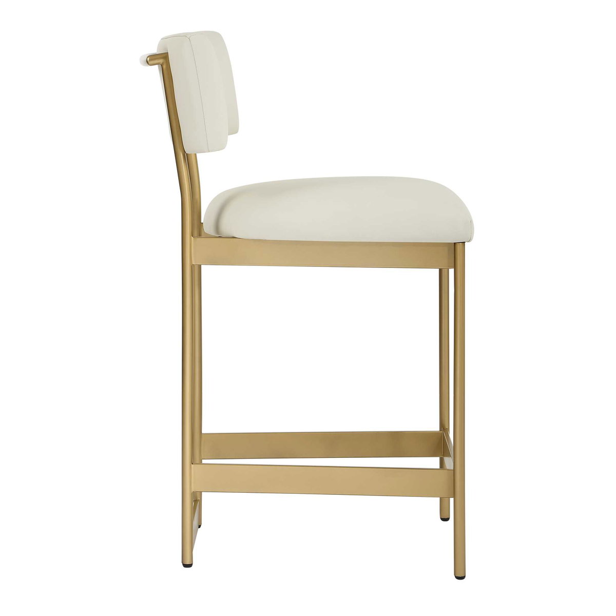 Apsley Gold Counter Stool, Counter & Bar Stool by Uttermost, 18" width x 36.75" height x 22.5" depth View 5