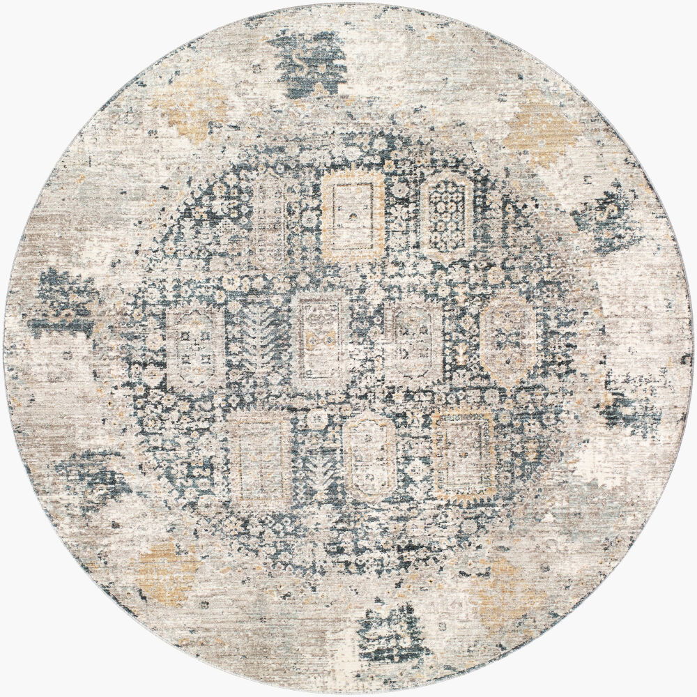 Carlisle Machine Woven Rug, by Surya, 5'2.99" length x 5'2.99" width