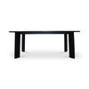 Delta Oval Outdoor Dining Table Black, Outdoor Table by Moe's Home, 7' width x 2'6" height x 3'3.5" depth thumbnail 1