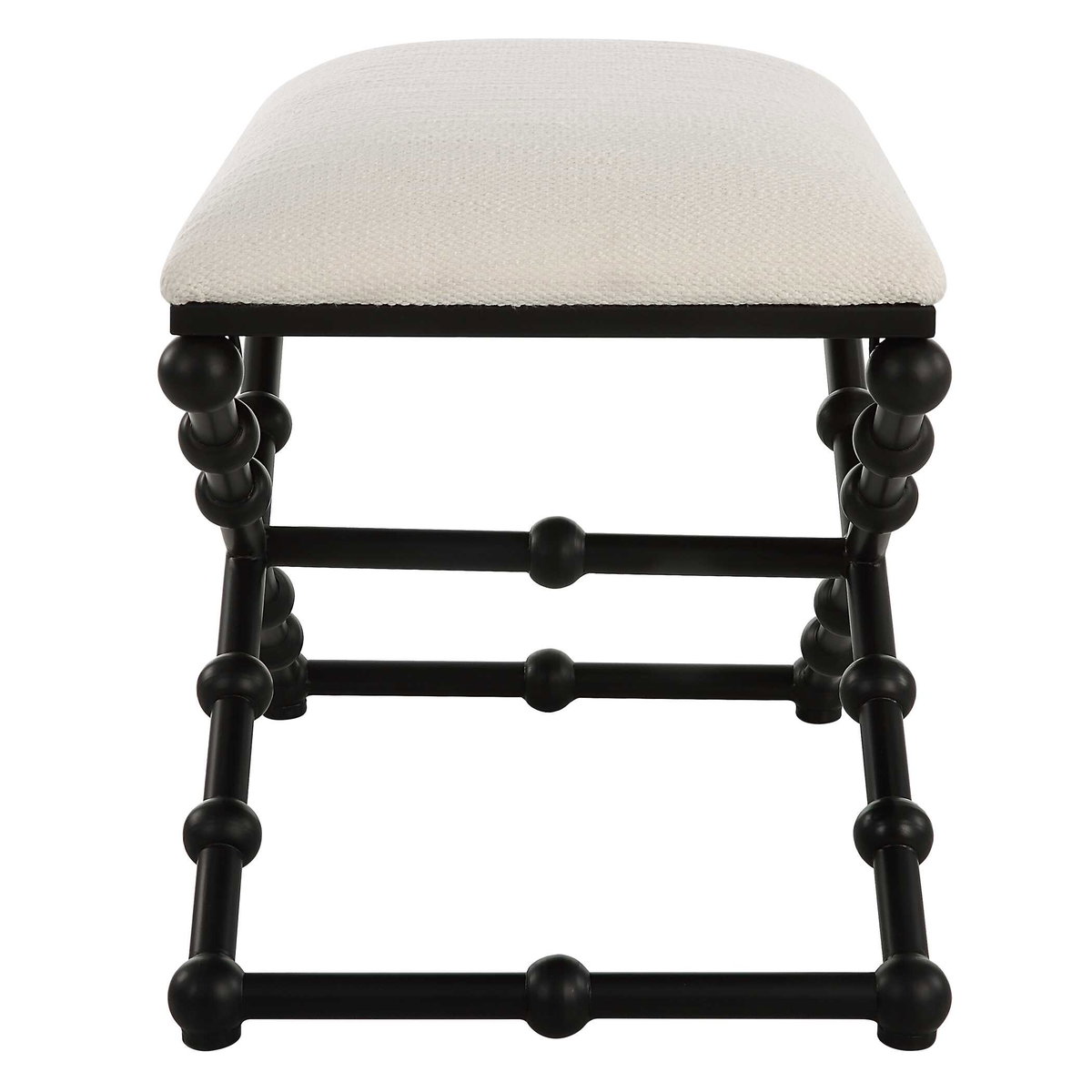Iron Drops Small Bench, Benche by Uttermost, 24" width x 19.5" height x 16" depth View 6